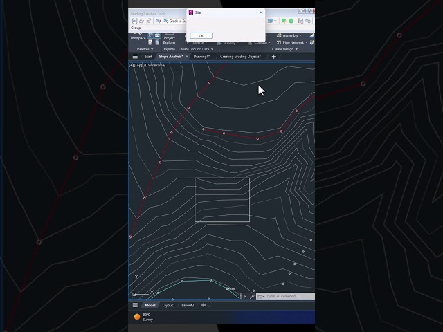 How to Create Grading on a Contour Surface in Civil 3D | Step-by-Step Tutorial