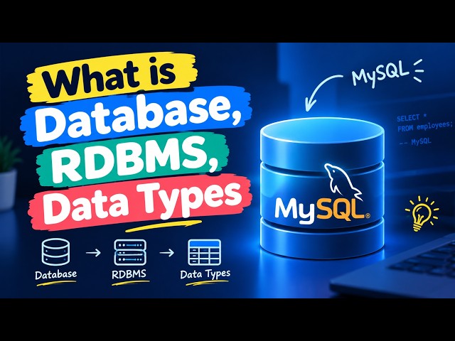 Database, RDBMS & SQL Data Types Explained | SQL for Beginners