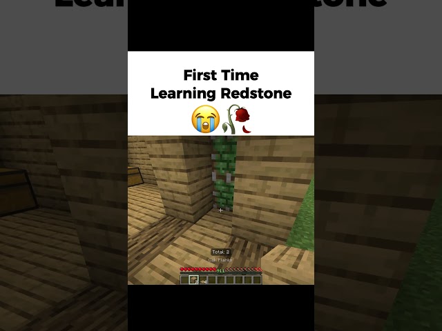 First Time learning Redstone in Minecraft