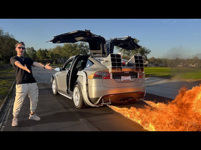 World’s First Fire Breathing Tesla