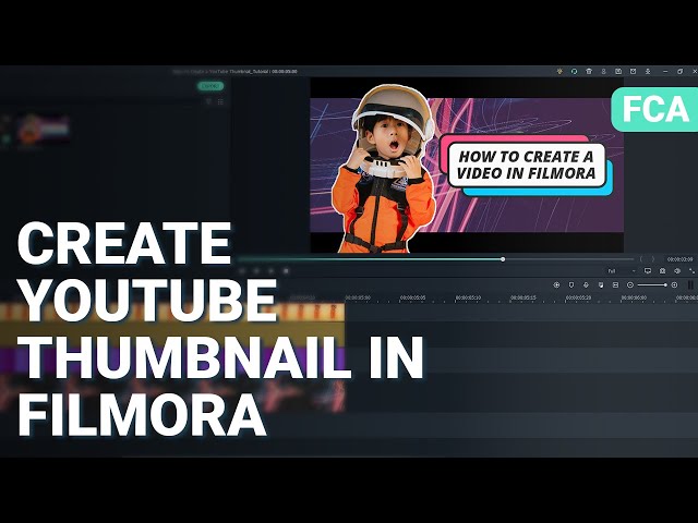Create a YouTube Thumbnail in Filmora | Filmora Creator Academy