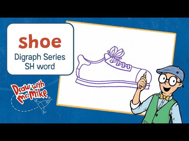 How to Draw a Shoe - Digraph Activity for Kids