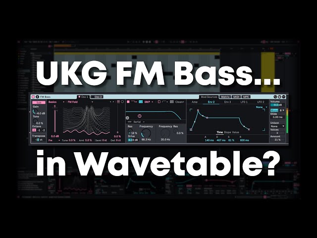 FREE FM Bass Patch for UK Garage (Ableton Wavetable Tutorial)
