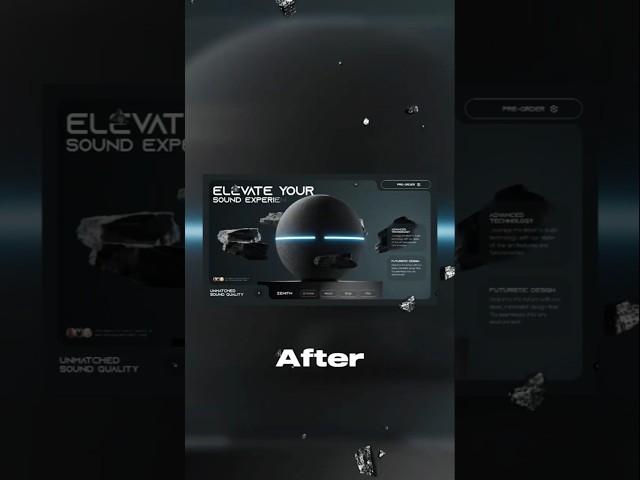 🔥3D Immersive Audio Landing Page Design! #coding