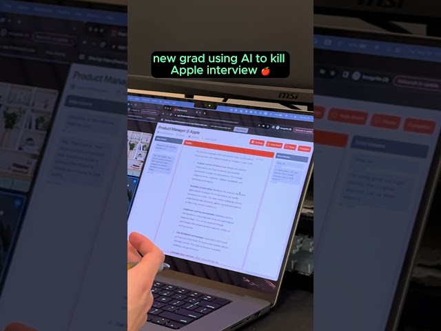 new grad using AI to kill Apple interview! #coach #ai #interview #interviewtips #interviewquestions