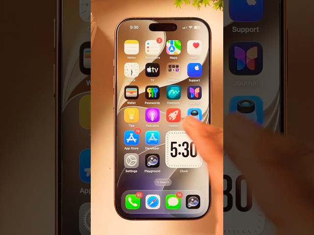 How to Turn OFF Liquid Glass Effect or Reduce Transparency of Liquid Glass on iPhone & iPad? #shorts