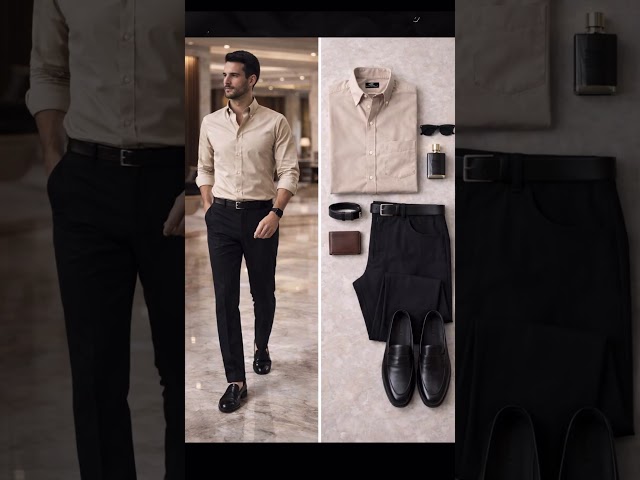 Best Black Pant Shirt Combo for Men 🔥 | 4 Best Outfit Ideas | Stylish Look Guide