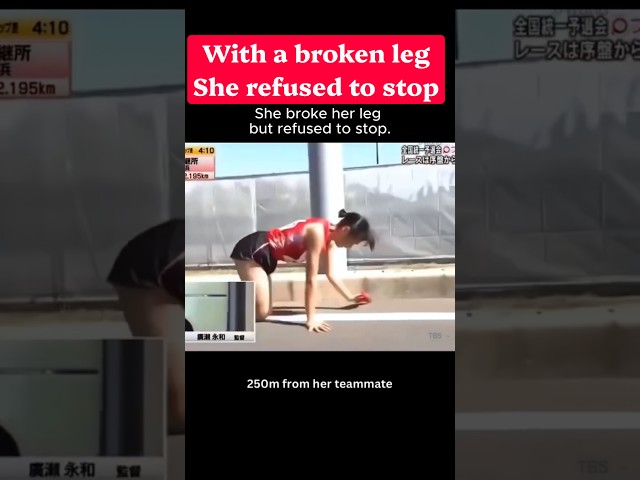Amazing athlete doesn’t give up! #athlete #amazing #sad #emotional #humanity #runner #olympics #wow
