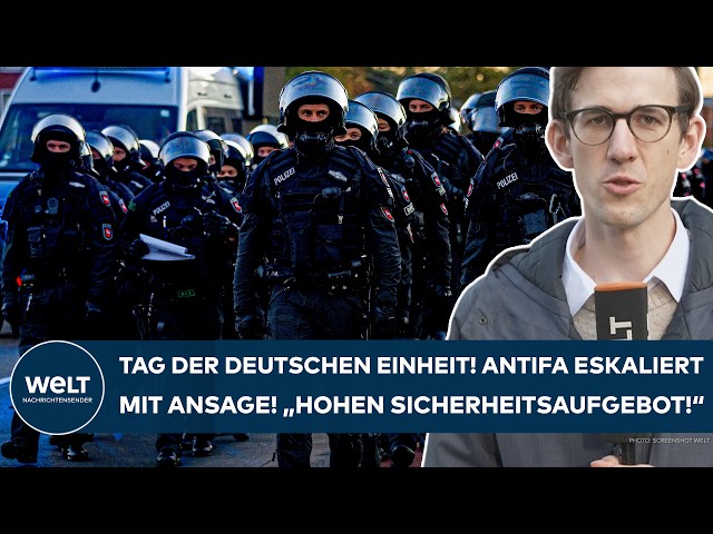 BREMEN: Antifa escalates on German Unity Day! Predicted violence! "High security presence!"