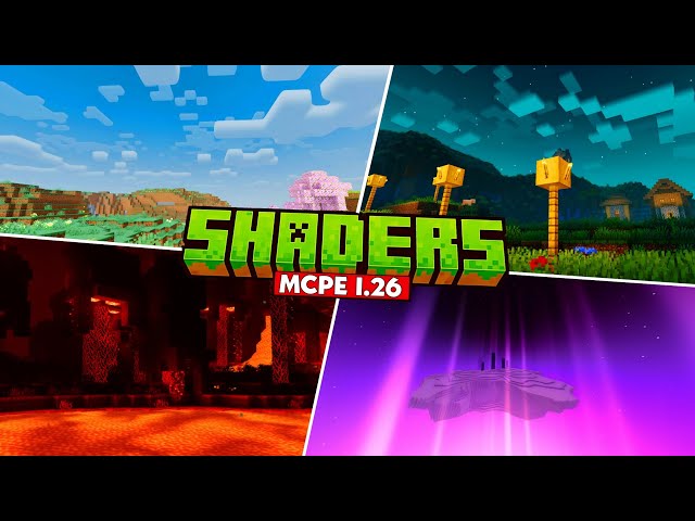 "5 Best Shaders" For Minecraft PE 1.26 || Best Shaders For MCPE (Low End Device)