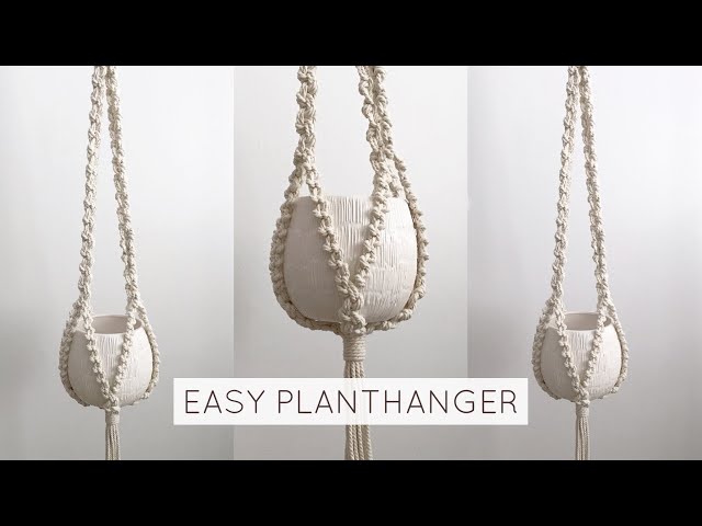 DIY: EASY MACRAME PLANT HANGER | MACRAME PLANTHANGER TUTORIAL (step by step)