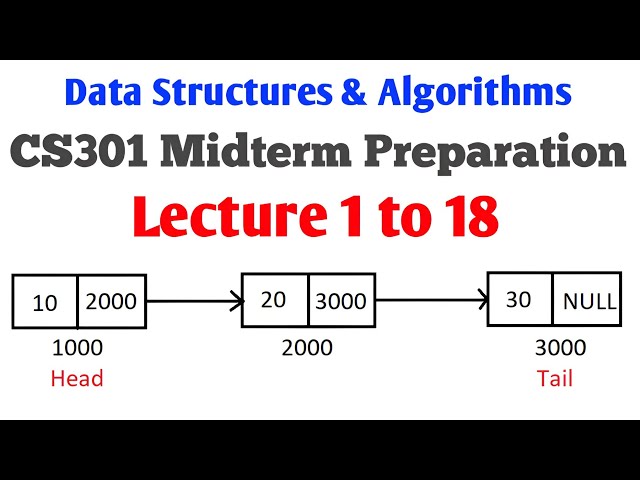 CS301 Short Lecture 1 to 18 | CS301 MidTerm Preparation by VU TALK #dsa #datastructures