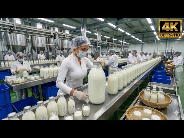 Inside a Modern Fresh Milk Processing Factory – The Complete Milk Production Line (Full Process)