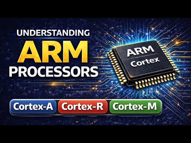 ARM Cortex Processors Explained | Cortex-A vs Cortex-R vs Cortex-M 
