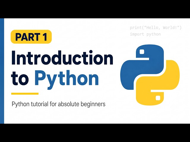 Introduction to Python (Part 1) | Installation, VS Code Setup & How Python Works