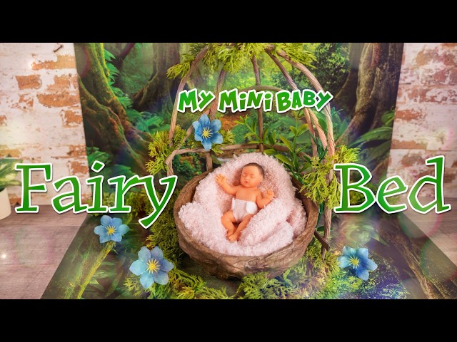 DIY My Mini Baby Series 2 Fairy Bed From Recycled Capsule | How To Make Doll Photo Studio