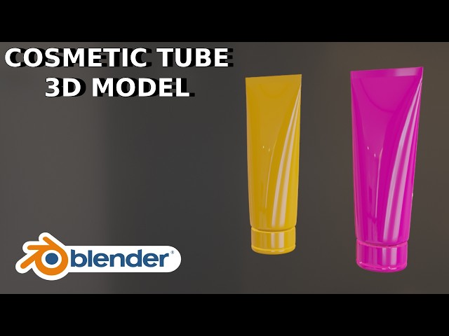COSMETIC TUBE MODELING IN BLENDER