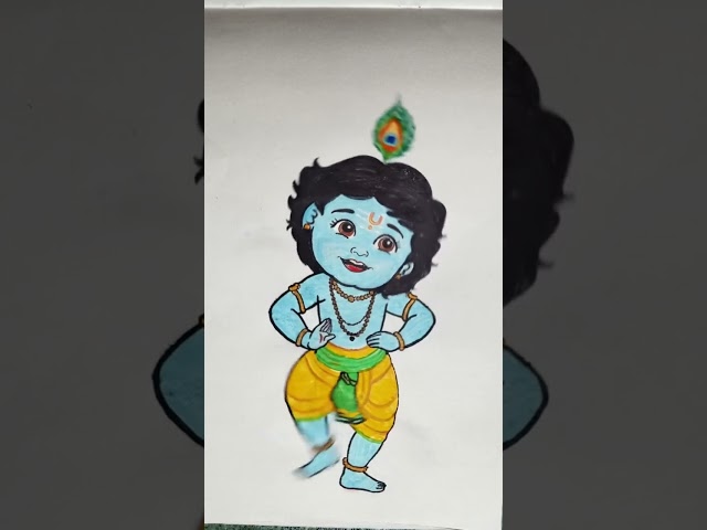 💙🩵கிருஷ்ண ஜெயந்தி# கிருஷ்ணர்#எனது#ஓவியம்#ஏஐ வடிவில் 💙🩵