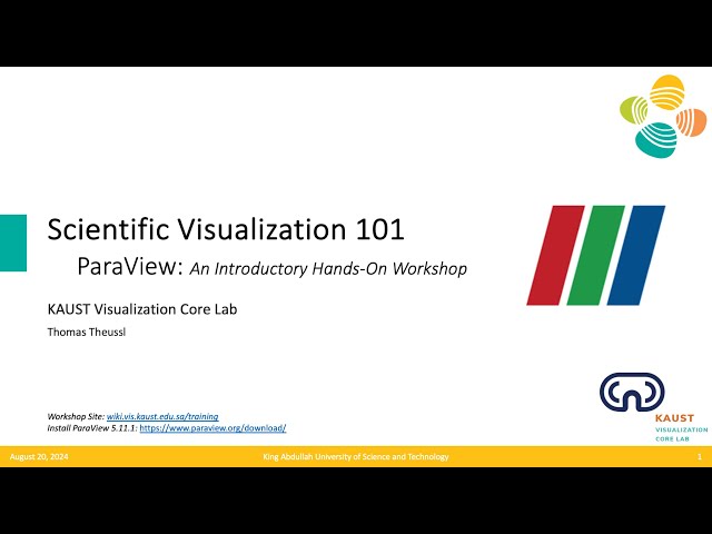 Scientific Visualization 101: ParaView ~ An Introductory Hands-On Workshop (Fall 2025)