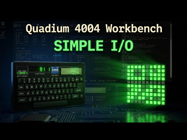 Simple I/O on Intel 4004: ASCII Keyboard + LEDs