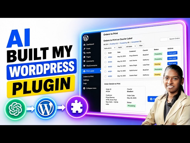 Custom WordPress Plugin with AI Tamil 2026 🔥