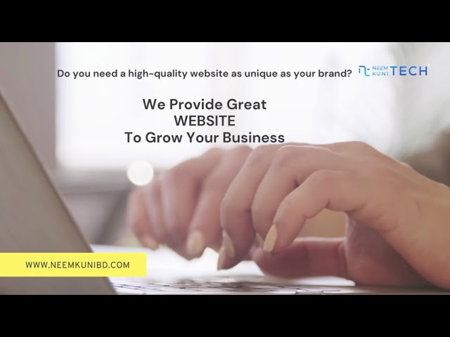 Do you need a high-quality website as unique as your brand? #neemkuni_tech