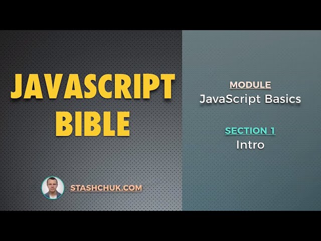 JAVASCRIPT BASICS - Intro