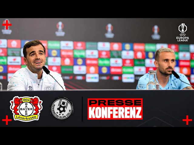 Press conference with Martínez & García ahead of Bayer 04 🆚 Celje | Europa League, MD1 (re-live)