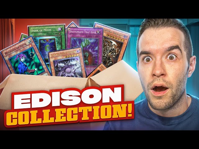 Opening An INSANE VINTAGE Yugioh Collection (HIGH END EDISON CARDS)!!