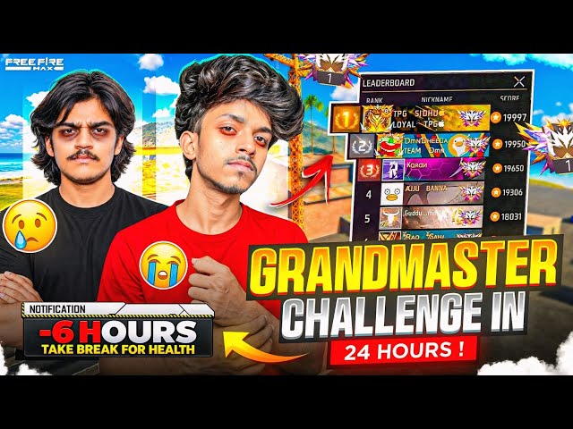 I Tried Reaching GRANDMASTER in Just 24 HOURS 😳🏆 But This Playtime Limit BROKE Me! 💔😭