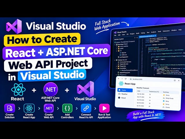 How to Create a React + ASP.NET Core Web API Project in Visual Studio