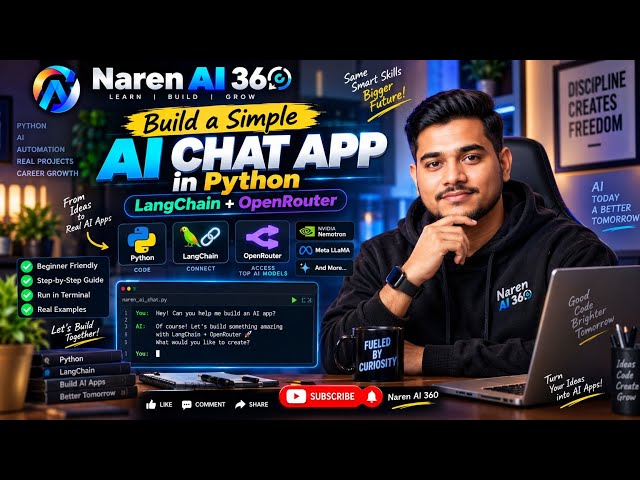 Build a Simple AI Chat App in Python 🤖  LangChain + OpenRouter Tutorial #openrouter #chatgpt #astra 