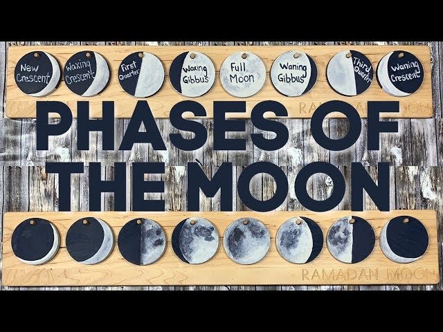 Phases of the Moon | Painted Wood Craft | Ramadan