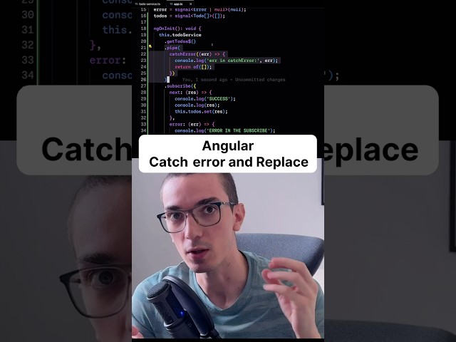 Angular Catch error and replace