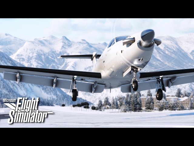 Microsoft Flight Simulator | Pilatus PC-12 | World's Most Dangerous Airports | Locher ✈ Courchevel