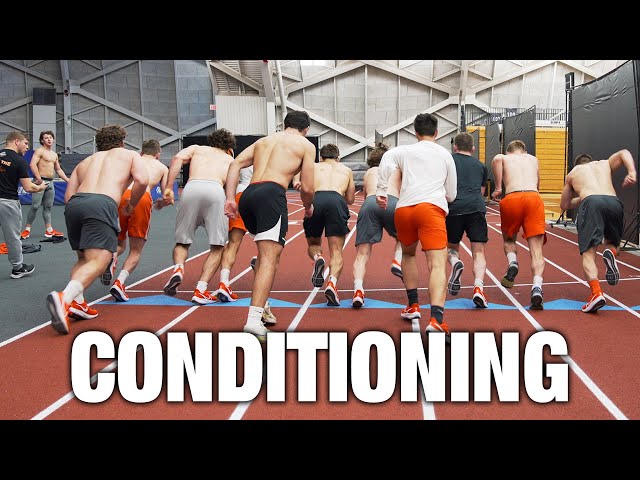 CONDITIONING WORKOUT WITH PRINCETON WRESTLING #training