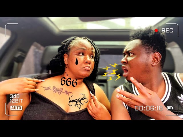 Satanic tatoo prank || He threw me out of his car || he lost it