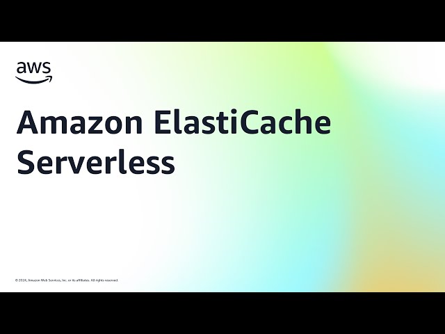 Amazon ElastiCache Serverless | Amazon Web Services