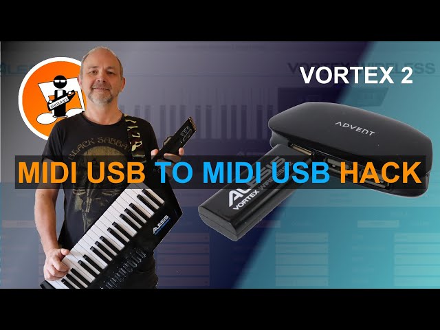 How to connect the Vortex Wireless 2 to a midi USB synth