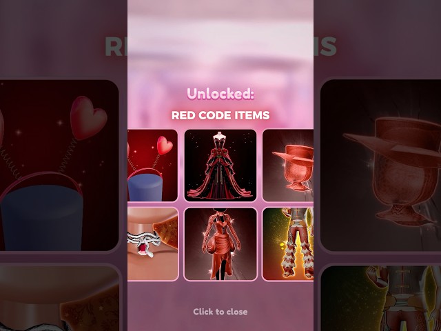 EVERY RED CODE ITEM IN DRESS TO IMPRESS #dresstoimpress