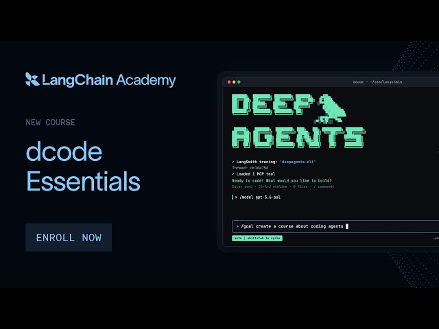 dcode Essentials | New LangChain Academy Course