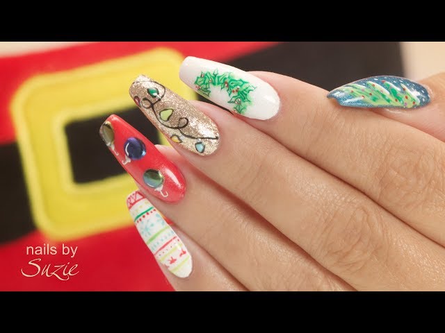 Ugly Christmas Sweater Nails