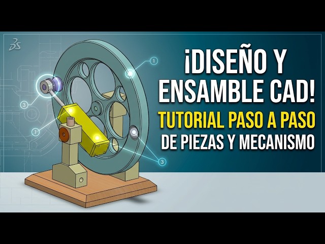CAD Design and Assembly from Scratch: Air Compressor Mechanism in SolidWorks