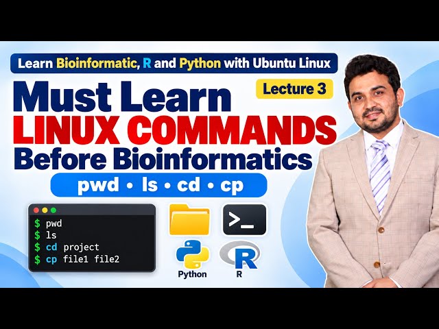 Learn These Linux Commands Before Starting Bioinformatics | Ubuntu Terminal Basics | Lecture 3