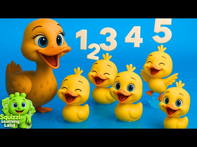 Five Little Ducks - (Learning Numbers 1 to 5) Educational Kids Song
