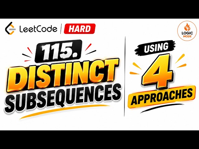 LeetCode POTD 115. Distinct Subsequences | Recursion + Memoization + DP | C++