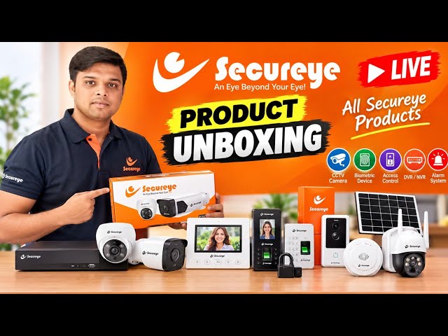 Secureye All Products Live Unboxing 🔥 | CCTV Camera, Biometric, Access Control & Security Products