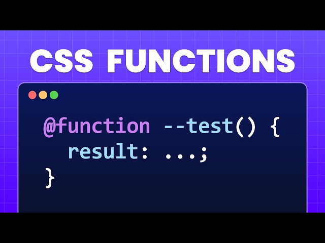 How to use CSS Functions | @function explained
