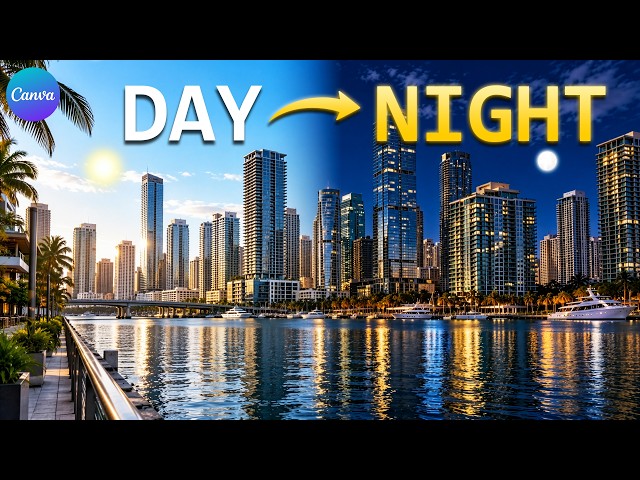 How to Create a Day to Night Transition | Canva Tutorial