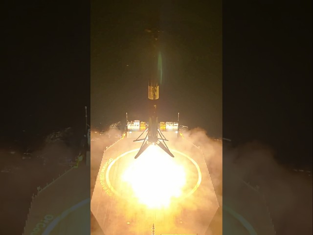 Insane Aerial View of Falcon 9 Landing